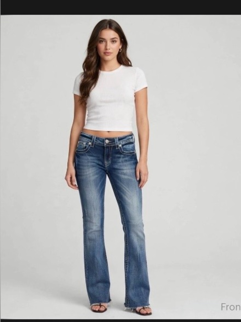 Miss Me Signature Rise Boot Blue Washed Leg Jeans Sz. 29